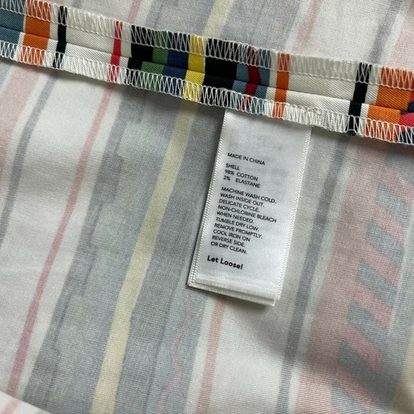 Kate Spade Saturday Stripe Sheath Dress Stretch Cotton Blend Multicolor Women 14 - Picture 8 of 16